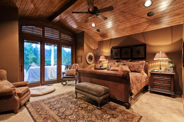 Oakley Cabin Master Bedroom